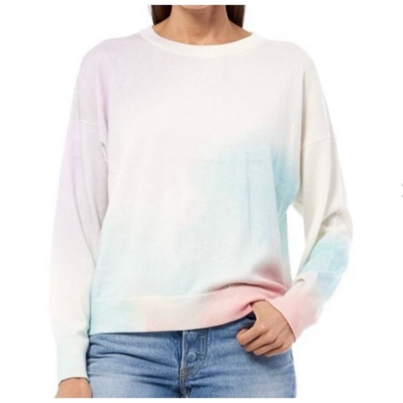 360CASHMERE Tie-Dye Palm Tree Print Sweater - Picture 2 of 4